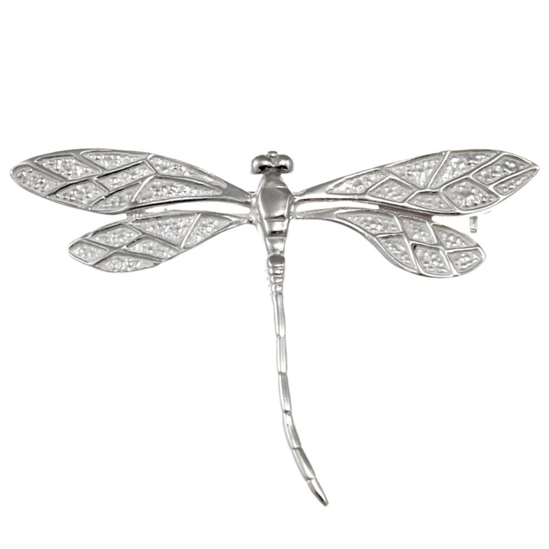 Alexander Castle Sterling Silver Dragonfly Brooch & Gift Box - Image 1